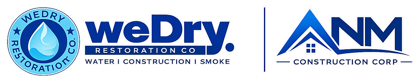 WeDry Restoration Co and ANM Construction Corp logo